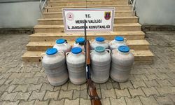 Mersin'de 550 litre sahte içkiye el konuldu