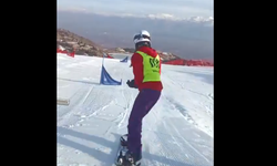 Mersinli Snowboardçu Ruken Ekin Kamiloğlu Türkiye Şampiyonası'na Hak Kazandı