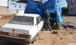 Depremzede Ustadan Çadırda Araç Tamiri