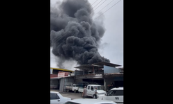 Mersin Akdeniz Sanayi Sitesindeki Boya Atölyesinde Yangın