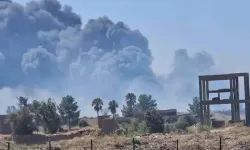 Silifke'de Liman Şantiyesinde Yangın Paniği