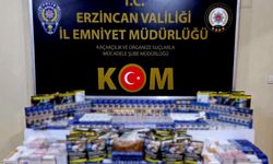 Erzincan’da kaçak tütün mamulleri ele geçirildi