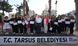 Tarsus Belediyesi Kursiyerleri Belgelerini Aldı