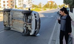 Devrilen Otomobilden Çıkan Genç Öğretmenin Eğitim Aşkı