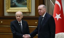 Cumhurbaşkanı Erdoğan ve MHP Lideri Bahçeli Cumhurbaşkanlığı Külliyesi'nde Görüştü