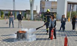 Mersin'de Meskun Mahalde Yangına Müdahale Eğitimi Verildi