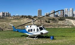 Tarsus’ta Boş Alana İnen Helikopter Şaşkınlık Yarattı