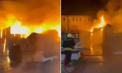 Eskişehir'de Geri Dönüşüm Tesisinde Yangın!