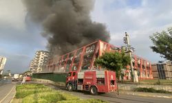 Mersin'de Elektronik Eşya Üreten Fabrikada Yangın... Alevler Metrelerce Yükseldi