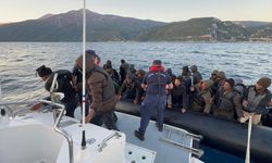Aydın Kuşadası Açıklarında 42 Düzensiz Göçmen Kurtarıldı