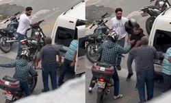 Trafikte Budama Bıçağı Çekti Ehliyeti Alındı