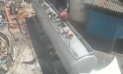 Ağzında Sigara ile Açtığı Tanker Kapağı Bomba Gibi Patladı: O Anlar Saniye Saniye Kamerada