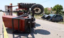 Aksaray’da Traktör ile Otomobil Çarpıştı: Yaralılar Var!