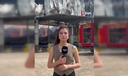 Mersin'de Yangın Sahasında Basına Müdahale Girişimi Kamerada