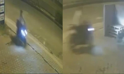 Motosikletli Böyle Kaza Yaptı: O Anlar Kamerada