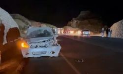 Mersin’de Otomobil Domuza Çarptı, Sürücü ve Yolcular Şans Eseri Kurtuldu