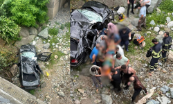 Rize’de Feci Kaza! Dereye Uçan Araçta 1 Ölü 8 Yaralı