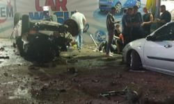 Ankara’da Film Gibi Kaza: Otomobil Oto Yıkamaya Uçtu!