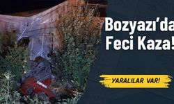 Bozyazı’da Korku Dolu Anlar: Otomobil Seraya Girdi, Yaralılar Var!