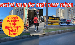 Mezitli Halkı Üst Geçit Talep Ediyor: Yüksek Refüjler Yaya Güvenliğini Tehdit Ediyor