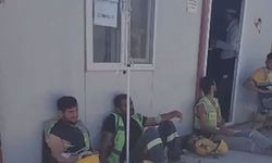 Akkuyu NGS işçileri yemek yerken fenalaşıp sedyeyle taşındılar