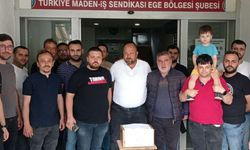 Soma'da ki maden işçileri toplu sözleşmeyi protesto etti