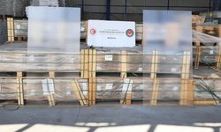 Gümrük Muhafaza ekipleri 265 ton kaçak cam ele geçirdi