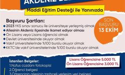 Akdeniz'de eğitim desteği başvuruları başladı