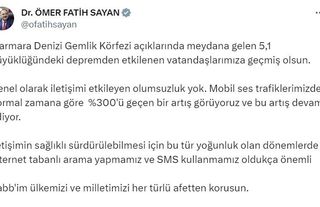 Bakan Yardımcısı Sayan: “(Deprem sonrası) İletişimi etkileyen olumsuzluk yok”