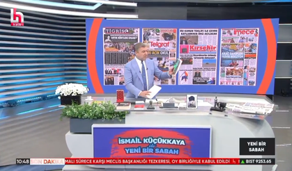 Gazetemiz, 19 Haziran'daki manşetiyle 'İsmail Küçükkaya ile Yeni Bir Sabah' programında