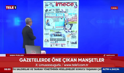 Gazetemiz, 25 Haziran'daki manşetiyle 'Musa Özuğurlu ile Sabah Pusulası' programında
