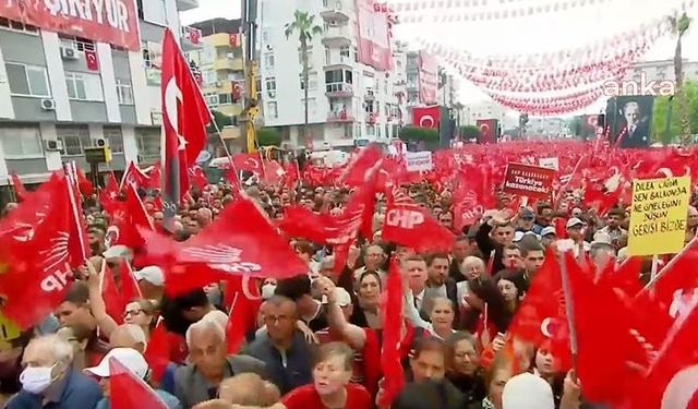 CHP'nin Mersin Mitingi Başladı