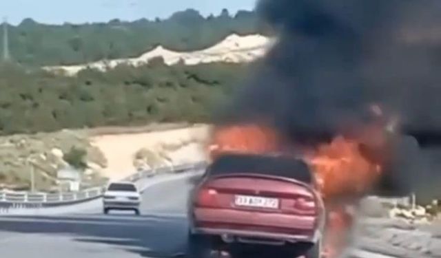 Otomobil Gülnar’da Alevlere Teslim Oldu