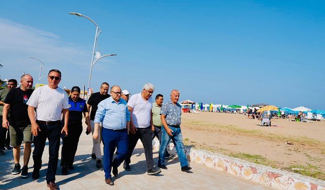 Başkan Kara Ayaş ve Kızkalesi’nde Sahada