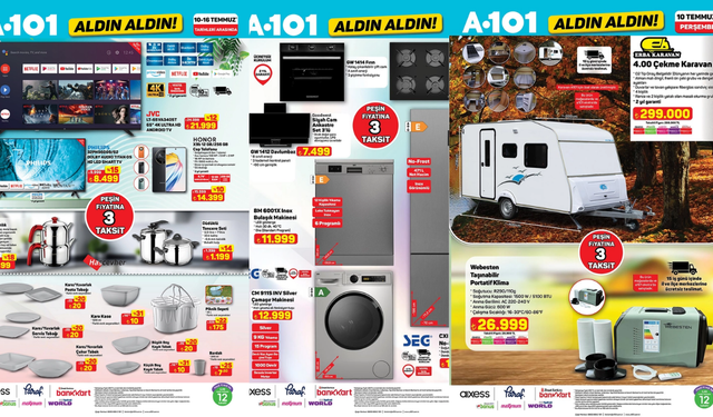 A101 10 Temmuz Kataloğu Yayınlandı! Tüm Ürünler ve Fiyat Listesi