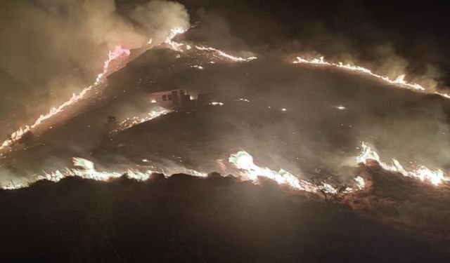 Alevler Marmara Adası’nı sardı: Ada halkı alevlerle burun buruna