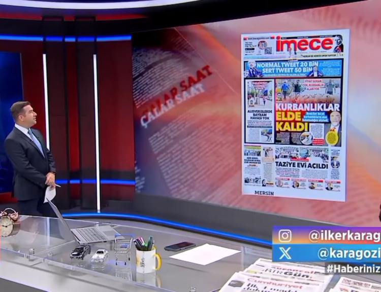 İmece, 2 Haziran tarihli manşetiyle 'İlker Karagöz ile Çalar Saat' programında