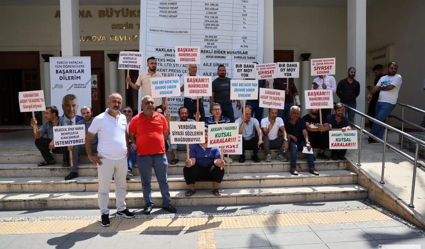 Adana'da Dolmuşçulardan Güzergah Eylemi