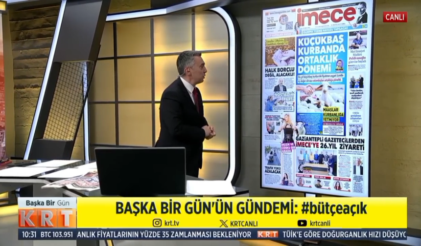 İmece, 16 Mayıs tarihli manşetiyle 'Gökhan Kayış ile Başka Bir Gün' programında