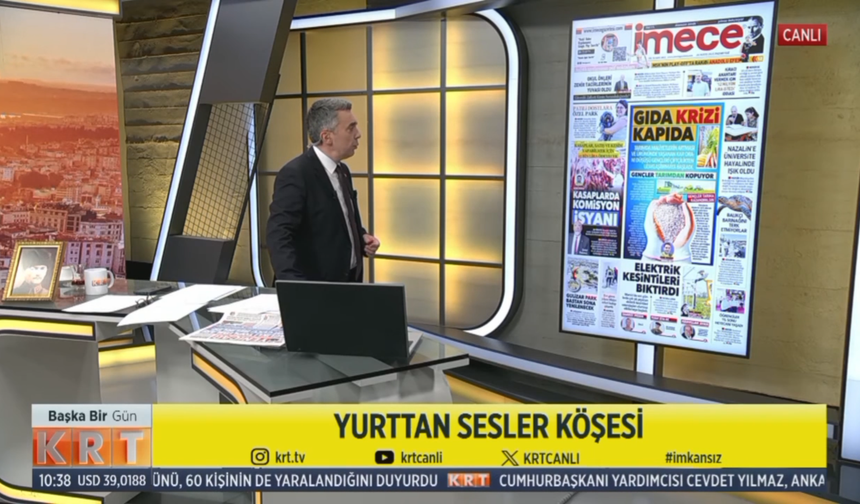 İmece, 26 Mayıs tarihli manşetiyle 'Gökhan Kayış ile Başka Bir Gün' programında