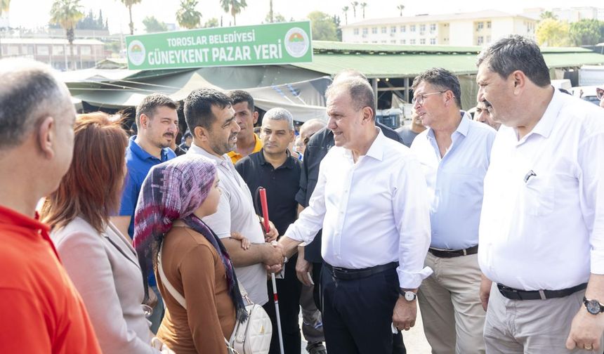 Başkan Seçer Güneykent Pazar Yeri’nde Vatandaşlarla Buluştu
