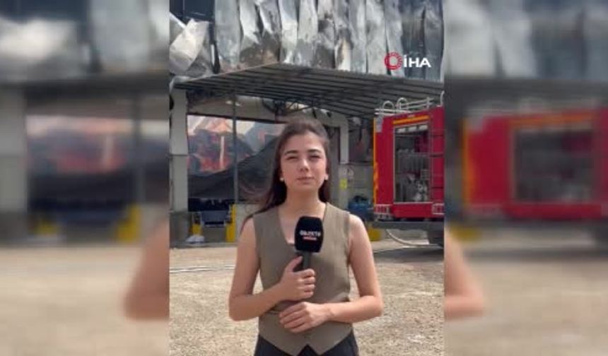 Mersin'de Yangın Sahasında Basına Müdahale Girişimi Kamerada