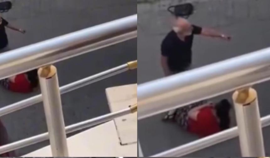 Sokakta Eşini Bıçakla Rehin Aldı, Vatandaş Tek Hamleyle Kurtardı: O Anlar Kamerada