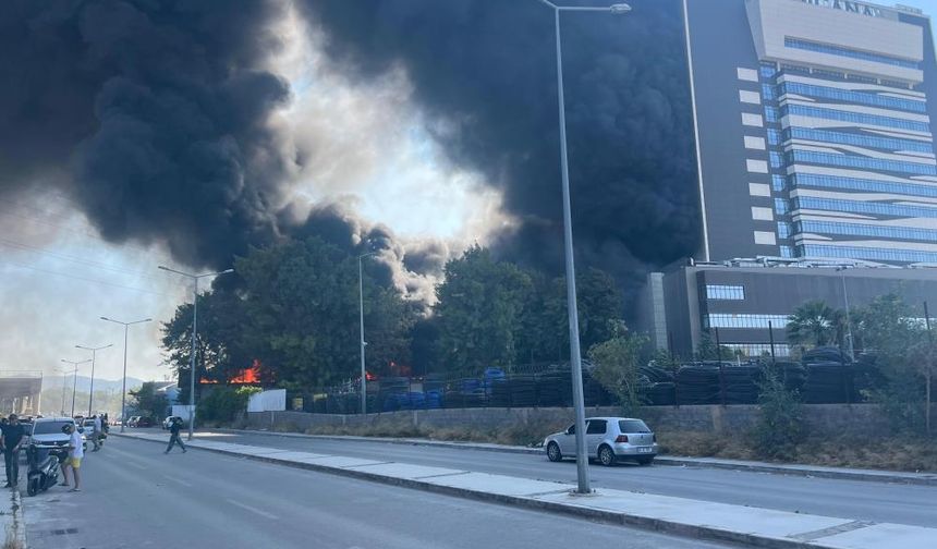 İzmir Medicana Hastanesi'nin Yanında Çıkan Yangın Söndürüldü