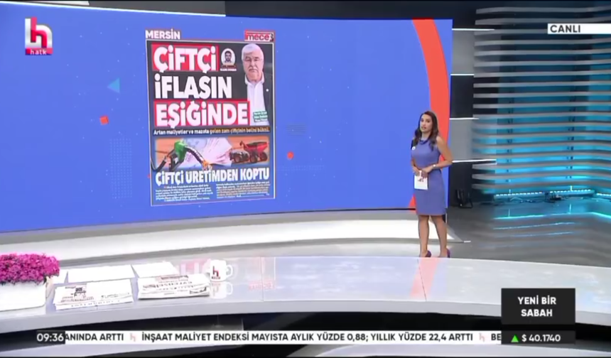 Gazetemiz, 11 Temmuz'daki manşetiyle 'Gözde Şeker ile Yeni Bir Sabah' programında