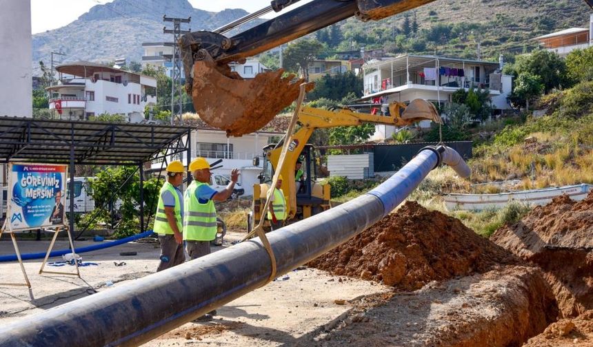 MESKİ, Aydıncık’ta İçme Suyu Hatlarını Yenileyerek Modern Altyapı Kurdu