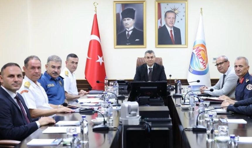 Mersin'de Güvenlik ve Asayiş Değerlendirme Toplantısı Yapıldı