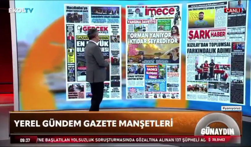 Gazetemiz, 4 Temmuz'daki manşetiyle 'Selver Gözüaçık İle Günaydın' programında