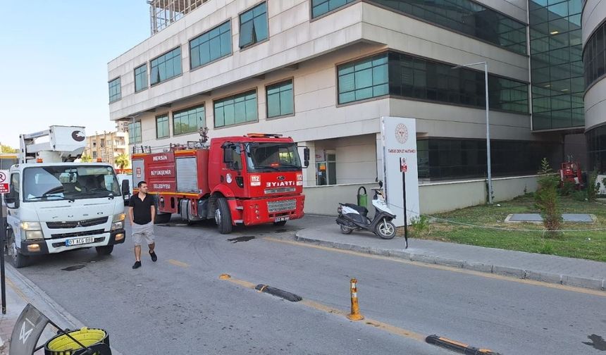 Tarsus Devlet Hastanesi'nde Korkutan Yangın