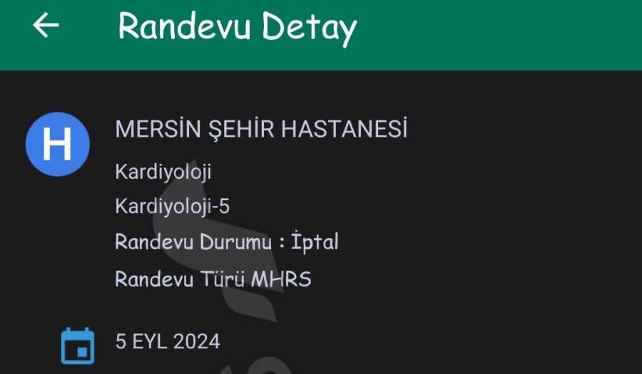 Mersin Sehir Hastanesi 10 15 Gun Bekledigim Randevuyu Iptal Ettiler 1